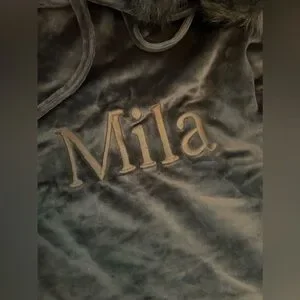 Restoration Hardware Santa Sack embroidered “Mila”